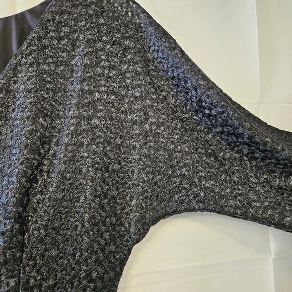 Tibi Black Cocktail Dress 3/4 Length Sleeve Size 4 - Picture 2 of 16